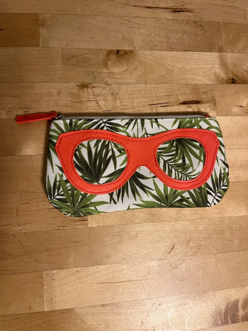 Tropical Leaf Sunglass Pouch
